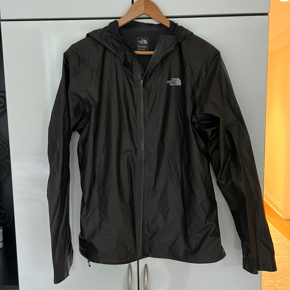 North Face men’s windbreaker, black with a hood